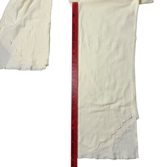 Soft Surroundings La Marche Guaze Pants Natural Women's Size M Wide Leg Cotton - Picture 6 of 8